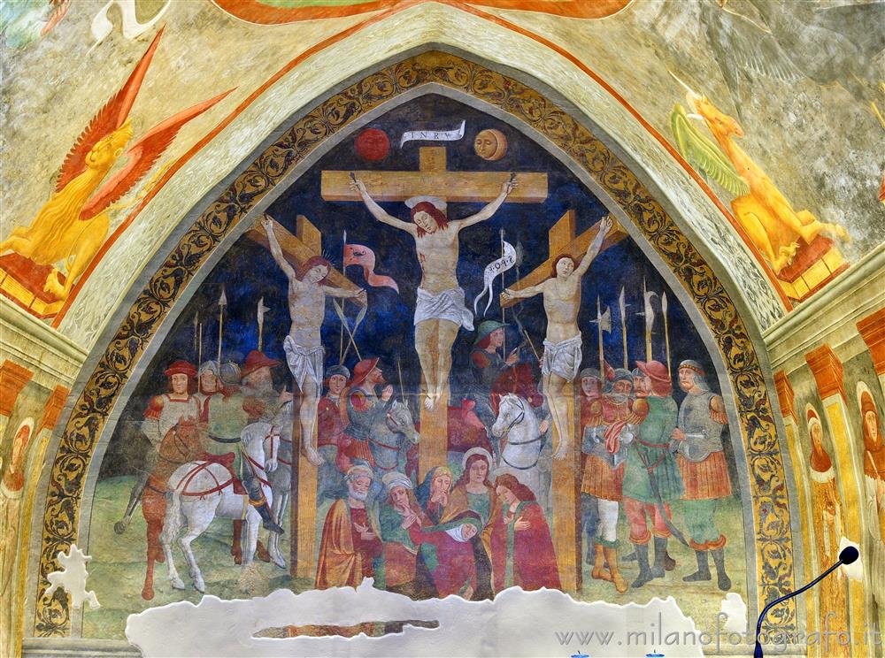 Cogliate (Milan, Italy) - Fresco of the crucifixion in the Church of San Damiano